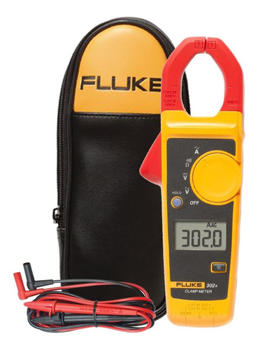 Alicate Amperimetro 400a-600v 302+ Fluke + Bolsa