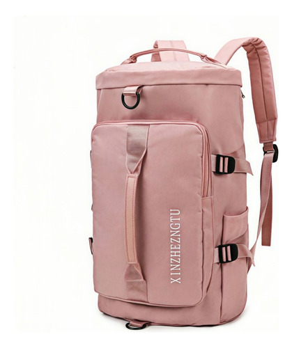 Bolsa De Viaje, Mochila Para Ordenador, Mochila Multiusos. Rosa Liso