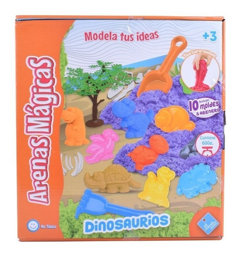 Arena Kinetica Magica Dinosaurio Moldes Toy Pce 7019 Bigshop