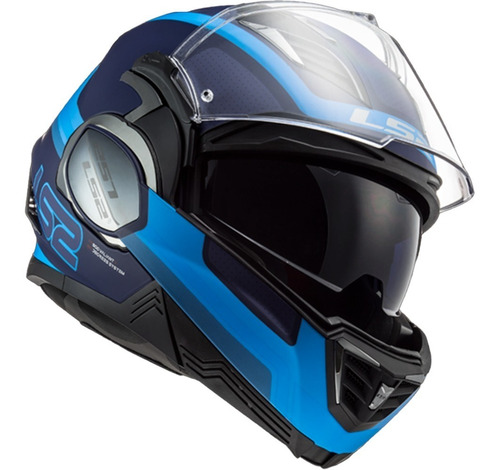 Casco Rebatible Ls2 Doblevisor 900 Valiant 2 Orbit Matt Azul