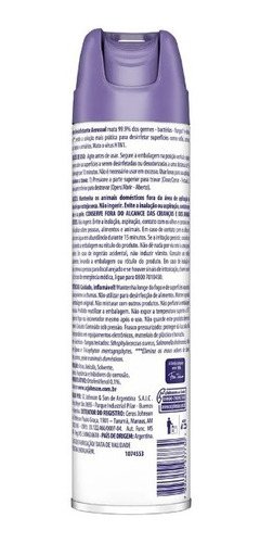Spray Desinfetante Lysoform 360ml Higiene Tênis Pós Academia