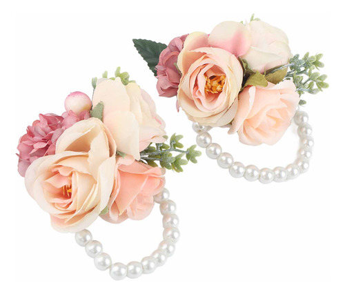 Imagen 10 de 10 de Flor De Mano 2pcs/bolsa Muñeca De Dama De Honor Artificial P