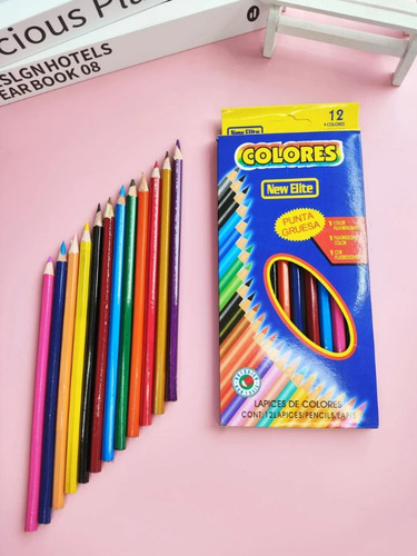 2 Cajas 12 Lápices Colores + 2 Sacapuntas O 2 Gomas Madera