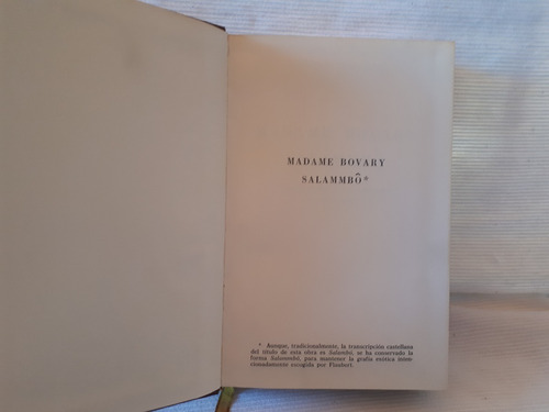 Imagen 5 de 8 de Madame Bovary Salammbo Gustave Flaubert Vergara Tapa Dura
