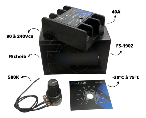 20x Dimmer E Variador De PotĂȘncia 40a Fs-1902 Fscheib