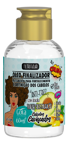 Óleo Anti Frizz Anti Volume Fortalecedor Cabelos Cacheados