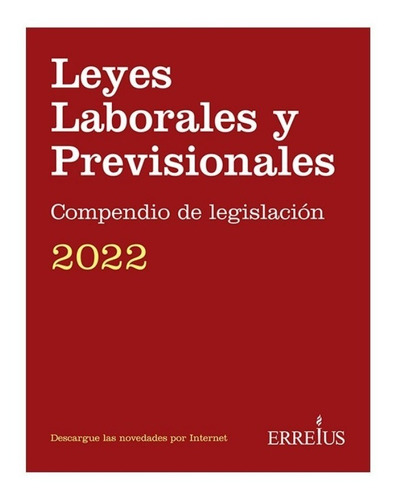 Imagen 1 de 5 de Leyes Laborales Y Previsionales Compendio De Legislación