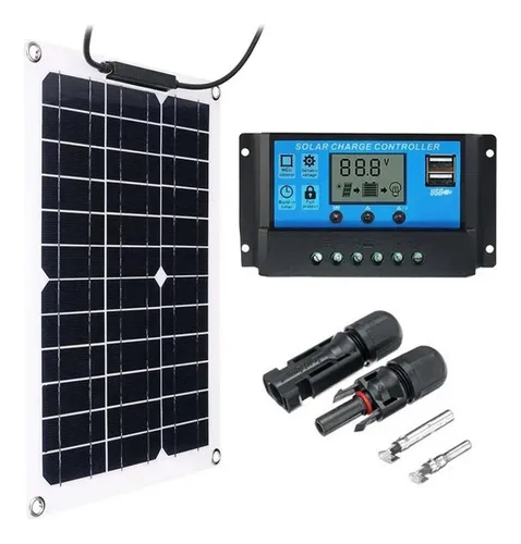 M Painel Solar Flexível 50w 10a 12v 24v Painel Solar R