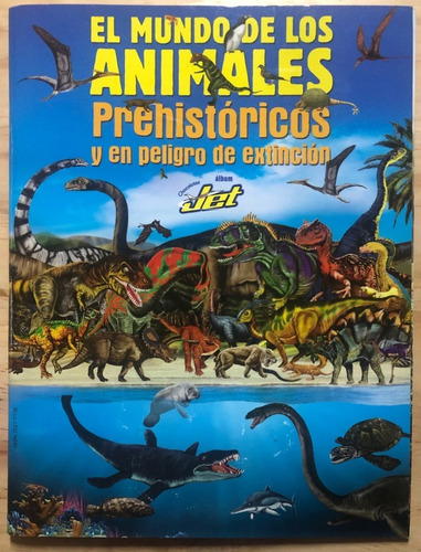 Album De Laminas, El Mundo De Los Animales Prehistoricos Jet