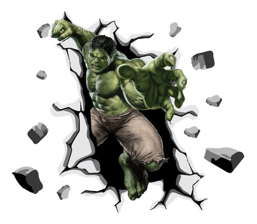 Imagen 2 de 5 de Vinilos Decorativos Superheroe Spiderman Superman Hulk Cap