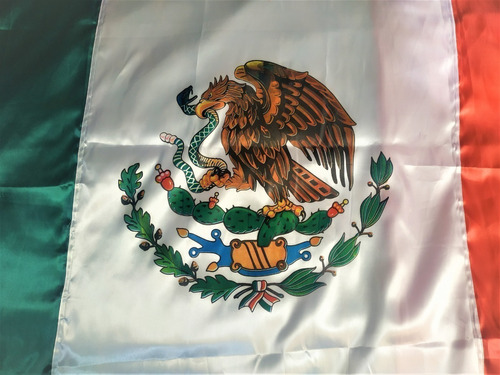 Bandera Mexico Grande 1.2mx2.1 Satinada Oficial 