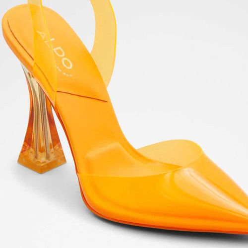 Zapatos De Tacón Aldo Transparente Naranja