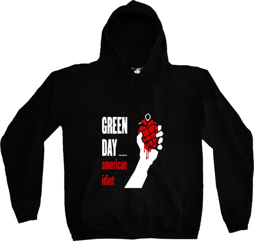 Buzo Hoodie Green Day Rock Metal Estampado Tv Urbanoz