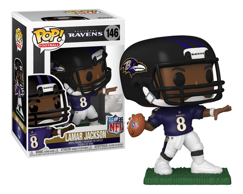 Funko Pop! Nfl Ravens - Lamar Jackson #146 Caja Dañada