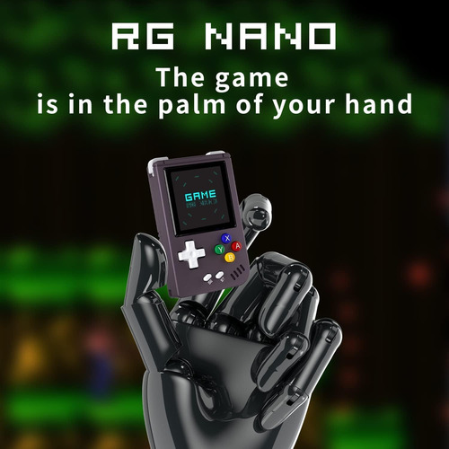 Rg Nano - Consola De Juegos De Mano Retro, Reloj De Soporte