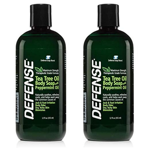 Defensa De Jabón De Menta Body Wash Gel De Ducha 12 Oz - Té 