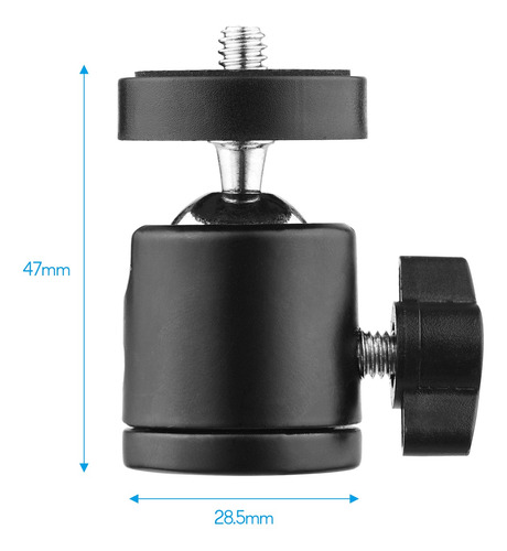 Cabezal De Bola Giratoria Cámara Grado 1pc Mini Cabeza Monop