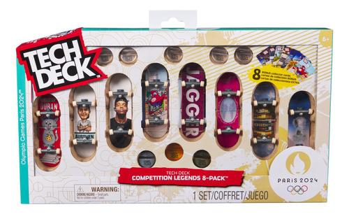 Tech Deck Paquete Olímpico De 8 Patinetas Multicolor