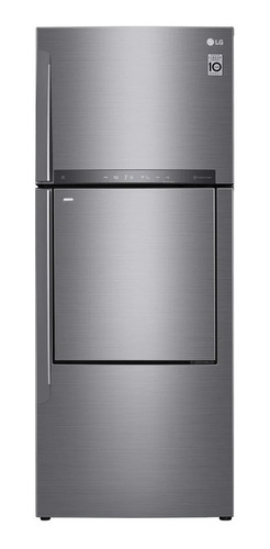 Imagen 1 de 7 de Heladera inverter no frost LG GC-D502HLAM silver con freezer 441L 220V