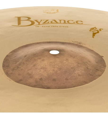 Imagen 4 de 4 de Platillo Meinl Byzance 18 Sand Thin Crash Benny Greb B18satc