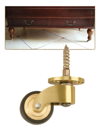 Ruedas Giratorias De Latón Para Muebles, Ruedas Estilo G