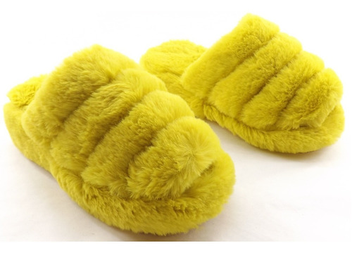 Pantuflas Mujer Dama Invierno Pelo Moda India Comodas