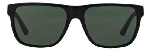 Gafas de sol Emporio Armani, 0ea4035 50177158, Color de montura: negro, color varilla, negro, color de lente: verde, diseño cuadrado clásico