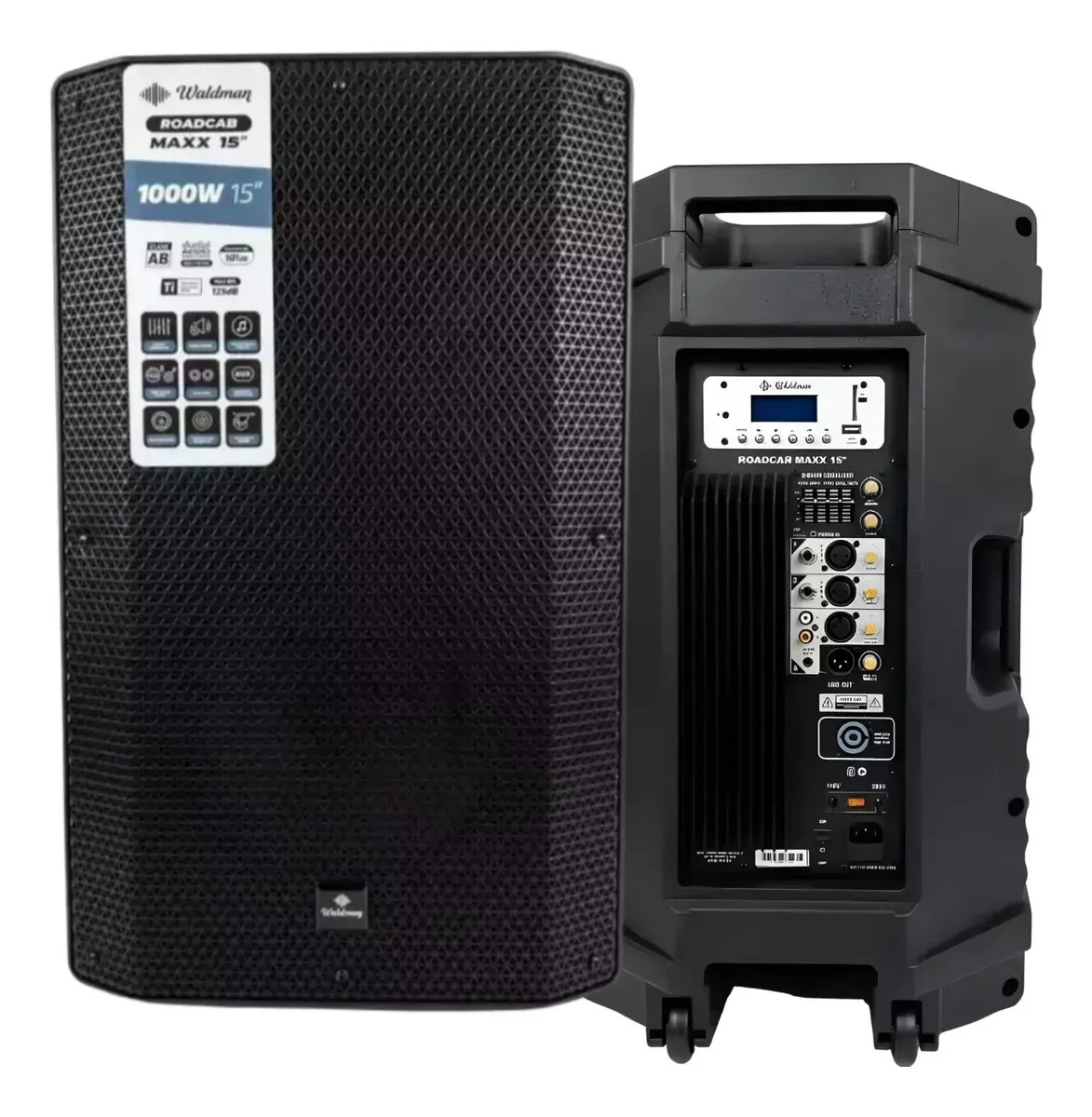 Caixa Som Ativa 15 Waldman Roadcab Rc1000x 1000w Para Evento Preto