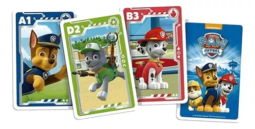 Jogo Cartas Patrulha Canina Infantil Baralho Brinquedo Copag