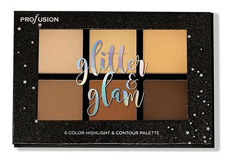 Paleta De Contorno Profusion Iluminador Glitter & Glam