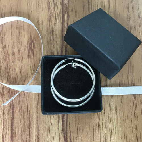 Imagen 8 de 10 de Arracada De Plata 925 De 3cm Mujer Agálea Joyería