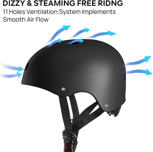 Casco De Skate Jbm: Ligero, Ajustable Y De Diseño...