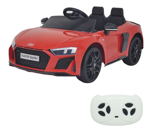 Imagem 1 de 4 de Mini Carro Infantil Elétrico Audi R8 Licenciado Vermelho