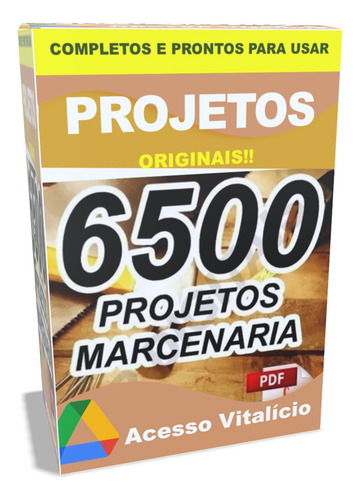 6500 Projetos Marcenaria Completo Detalhado Madeiras Casas