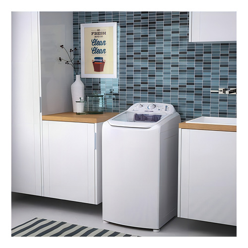 Máquina de lavar Electrolux Lc10 Top Load 10kg 12 programas, cor branca