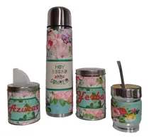 Comprar Set Matero Equipo Mate Kit 5 Componentes Con Frase. Termo 1l