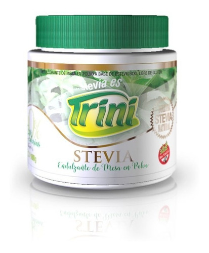 Imagen 1 de 2 de Stevia En Polvo Trini Sin Tacc Apto Diabeticos Keto Celiacos