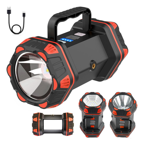 Linterna Led De Camping Recargable, Luces De Camping De 1500