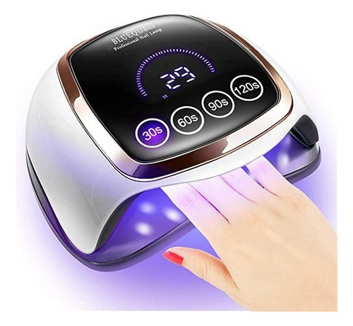 Lámpara De Uñas Led Uv De 168w Con Pantalla Táctil Lcd