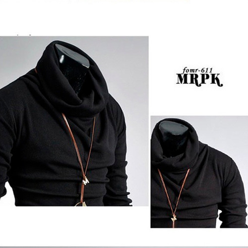 Buzo Cuello Tortuga Abrigo Camibuso Negro Original Maxi®