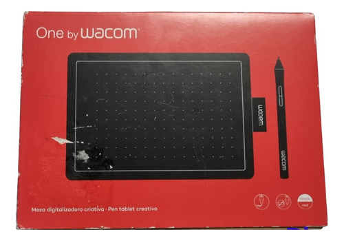 Tableta Mesa Digitalizadora Wacom One Small Black Red