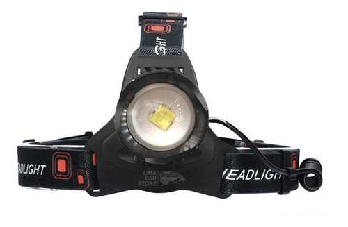 Imagen 2 de 3 de Linterna De Cabeza Profesional Minera Led Recargable Usb