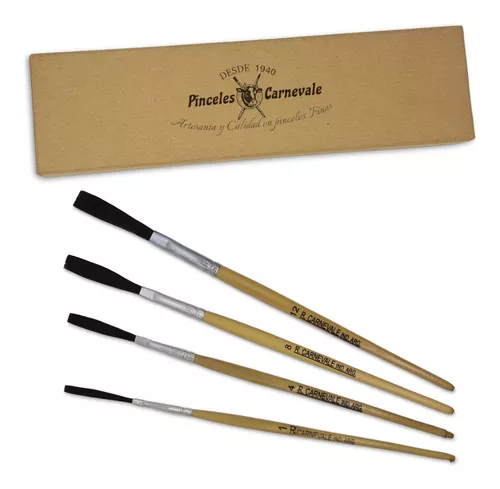 Pincel para filetear Chato número 0 – Pinceles Carnevale