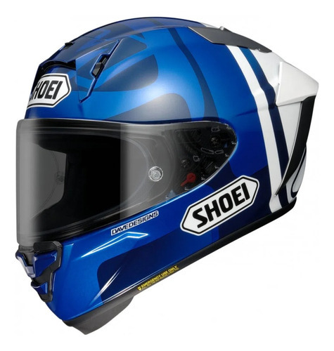 Capacete Moto Shoei X-spr Pro Alex Marquez V2 Tc-2 Cor Azul Tamanho do capacete 61/62 (XL)