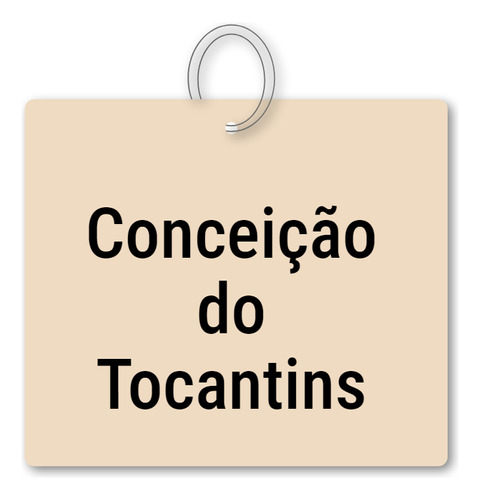 14x Chaveiro Conceição Do Tocantins Mdf Lembrança C/ Argola