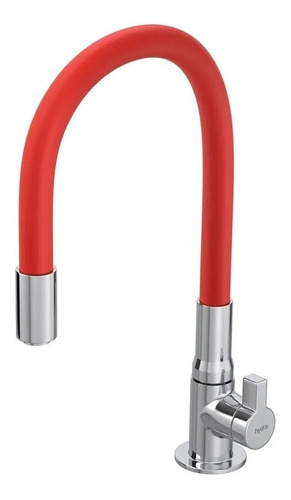 Grifo de cocina monomando rojo Hydra Hydramotion 1167.MET