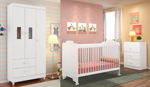 Dormitório Infantil Vitória Branco-flex Peternella