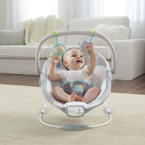 Silla Vibradora Musical Elefa Gris Ingenuity K11203