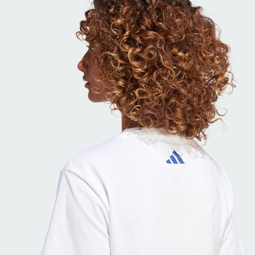 Playera adidas Casual Tech Illustrate Mujer Blanco Jj4043