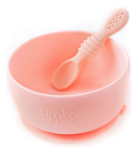 Simka Rose Juego De Cuenco De Silicona Para Beb Y Nio Pequeo